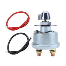 12-48V 200A Master Battery Disconnect & 4 AWG Battery Cables Set, High Current Battery Power Cutoff