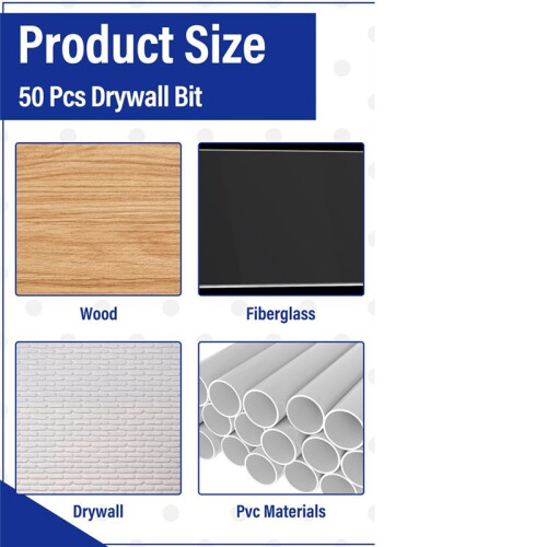 100 Pieces Drywall Drill Bits  Point Cutting Drill Bits Diameter Drywall Router for Spiral Saws (5/32 Inch) 1