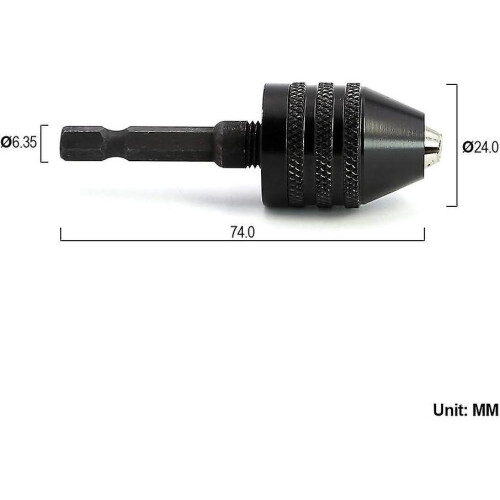 0.6 to 8mm Quick release chuck screwdriver impact wrench chuck quick release drill 1/4 "bit adapter 1