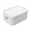 Plastic rectangular lunch box microwave-safe 1 piece 1