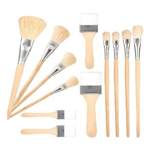 Gilding Brush Set Soft Hair Blending Brushes 12 Pcs