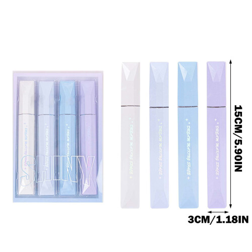 Pastel Glitter Highlighter Pen for Notes and Diaries 10ml 2