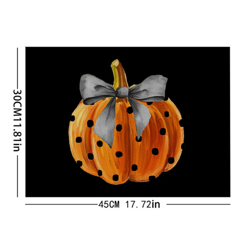Halloween placemats linen heat-resistant 4-pack 1