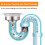 Pop-Up Sink Drain Stopper with Strainer Basket 5 Pcs 2