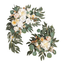 Artificial Wreath Garland 2 pcs Indoor Wedding Decoration
