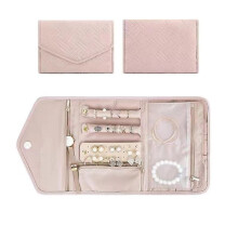 Travel Jewelry Organizer Roll Foldable Jewelry Case for Journey-Rings, Necklaces, Bracelets, Earring