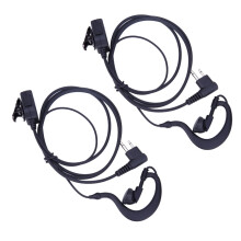 CB Radio Earpiece Headset with Mic PTT 2-Pin