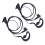 CB Radio Earpiece Headset with Mic PTT 2-Pin 1