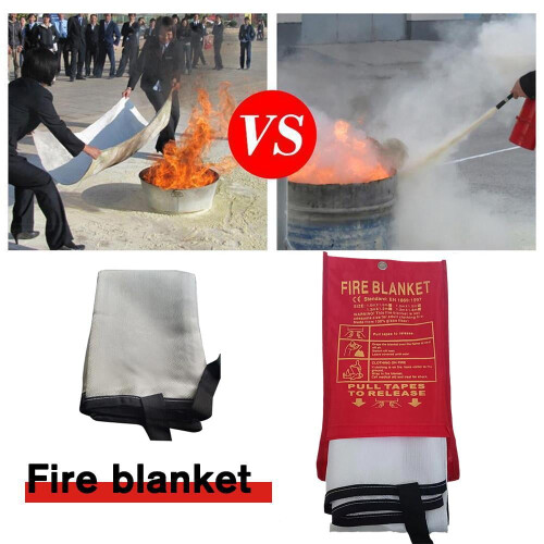 Fire Blanket Fiberglass X-Large Kitchen Fire Suppression 1