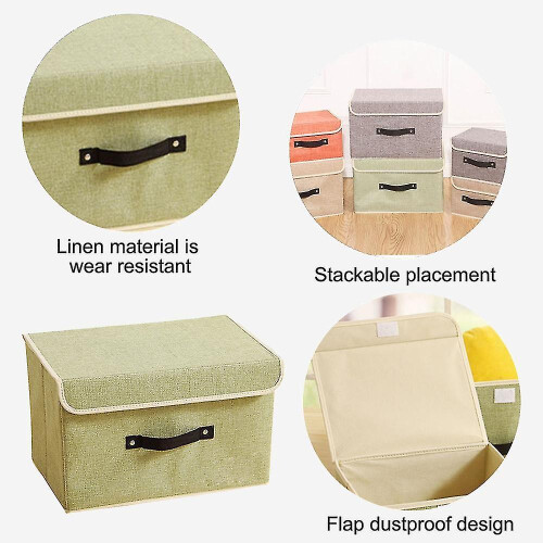 Foldable Storage Boxes with Lids 2