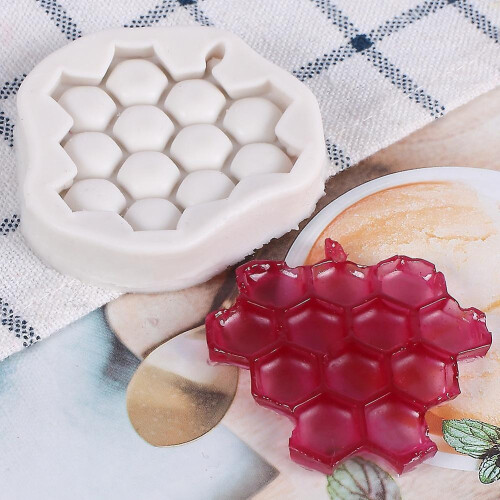 4 Honeycomb Molds Silicone Chocolate Fudge 1