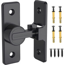 Barn Door Lock Hardware, 90 Degree Heavy Duty Door Latches Flip Latches Security Door Bolt Latches,