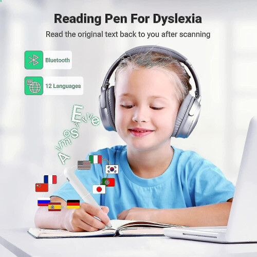 Pen Scanner, Smart Reading Pen  Text-to-Speech Device for Dyslexia, Real Time Pen Reader Scanner 1