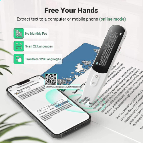 Pen Scanner, Smart Reading Pen  Text-to-Speech Device for Dyslexia, Real Time Pen Reader Scanner 2