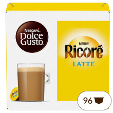 Nescafé Dolce Gusto Ricoré Latte - Café - 96 Capsules (Pack de 6 boîtes x 16)