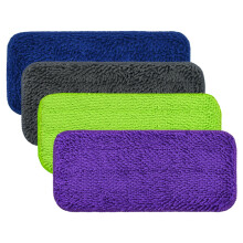 4PCS Reusable Microfiber Mop Pads for Wet Jet Mop Washable Microfiber Replacement Pads Wet & Dry Cleaning
