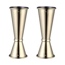 2 Pcs Jigger for Bartending 1oz 2oz Stainless Steel Jigger Japanese Style Double Jigger Measuring Tool for Bar Home