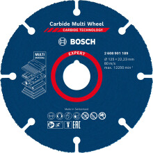 Afbraamschijf - BOSCH EXPERT - 2608901189 - 125mm - Carbide technologie - Multimateriaal
