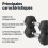 Rubber Encased Hex Dumbbell Weights Set, 5 kg, Black 2