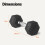 Rubber Encased Hex Dumbbell Weights Set, 5 kg, Black 5