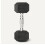 Rubber Encased Hex Dumbbell Weights Set, 5 kg, Black 3