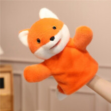 (puppy) Movable Jaw Plush Animal Hand Puppet Soft Stuffed Toy For Interactive Storytelling Birthday Christmas Gift Preschool Play Multicolor