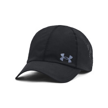 Under Armour Men's Iso-Chill Launch Run Adjustable Hat, (001) Black/Black/Reflective, One Size Fits Most