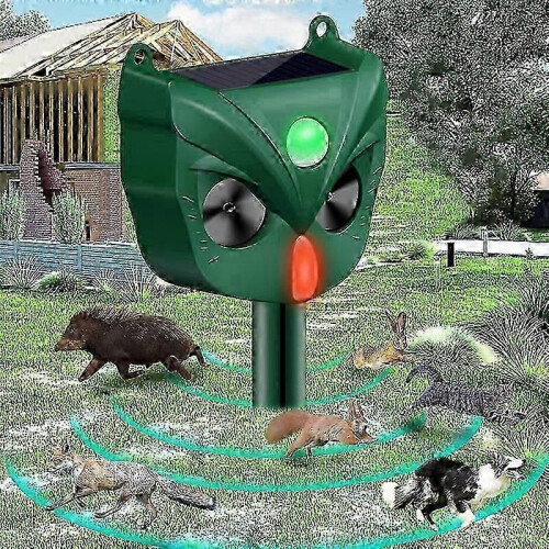 Solar ultrasonic animal repeller animal repellent 1