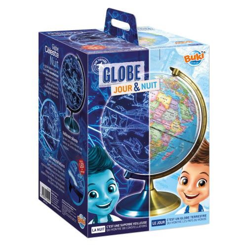 Day and night globe - Educational game - Discovery game - Buki 1