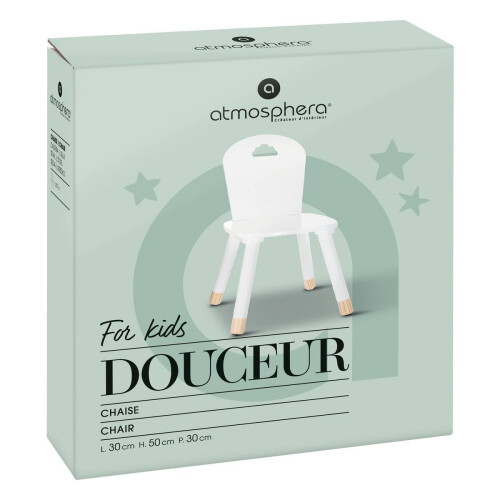 Atmosphera - Chaise Enfant Douceur Blanche 2
