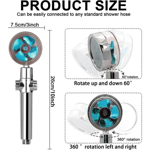 High-pressure water-saving shower with filter 2