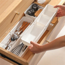 Retractable Drawer Organizer for Desk Compartment Storage Box Adjustable Clothes Container Makeup Sorting Storage Box A
