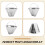 Stainless Steel Coffee Filter, Suitable for Coffee Filter Replacement, 4 Cone Permanent Coffee Filter 2Pcs 10