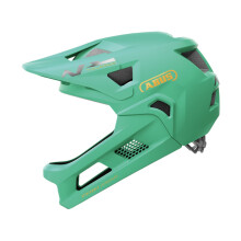 ABUS MTB-Helm YouDrop FF - Casque Fullface pour enfants et adolescents - pour l'initiation au VTT - avec mentonnière amovible