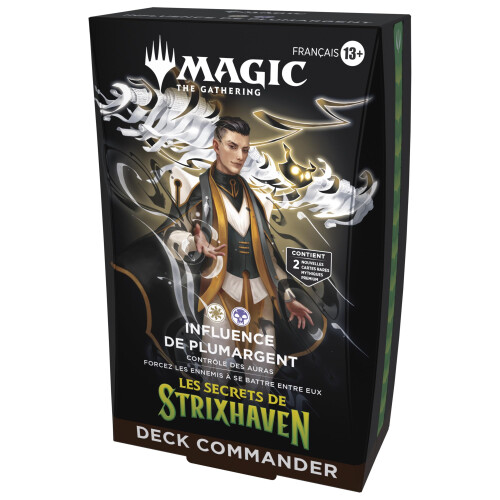 Deck Commander Magic: The Gathering Les Secrets de Strixhaven - Influence de Plumargent (Version Française)