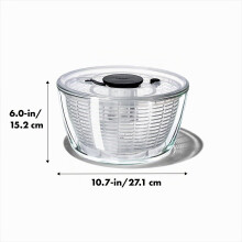 OXO Good Grips – Essoreuse à salade en verre - Transparente - 6 L