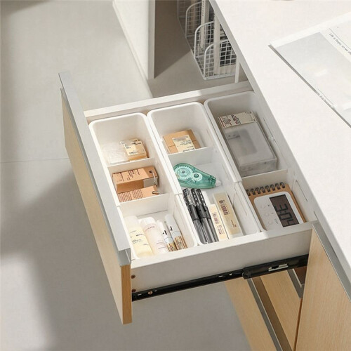 Retractable Drawer Organizer for Desk Compartment Storage Box Adjustable Clothes Container Makeup Sorting Storage Box A 2