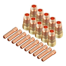 20Pc TIG Welding Torch for Stubborn Gas Lens Chuck Body 17GL18 1/8In Chuck 10N25S Copper Consumables Kit for WP 17 18 26