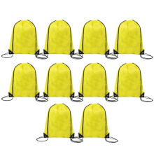 Drawstring Backpack Backpack Suitable for Gym, Storage & Travel Sports  Drawstring Bag Light Yellow