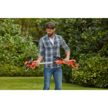 Black+Decker BESTA530C10-QS Coupe-bordure à fil 550 W, 30 cm + rallonge de 10 m, 550 W-30 cm avec câble de 10 m