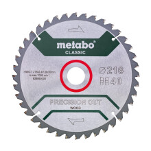 metabo 628060000 HW CT 216 x 30 mm lame pour scie, Gris