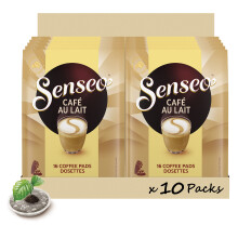 SENSEO, Café Au Lait, 10 X 16 Coffee Pods, Intense And Creamy