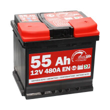 SMC 7903430 L155 Speed - Batterie de voiture d’origine, 12 V 55 Ah 480 A, avec pôle positif à droite