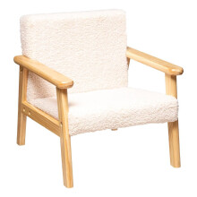 Atmosphera - Fauteuil Enfant Basile - écru - Bouclette