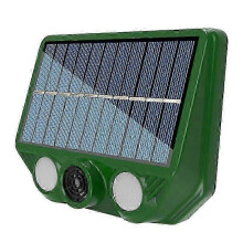 Ultrasonic Animal Repeller 20-365khz Two Lighting Modes Solar Ultrasonic Animal Repeller Outdoor Ultrasonic Squirrel Repeller