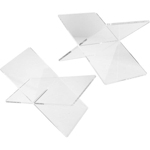 2pcs X- Model Acrylic Book Holder 2