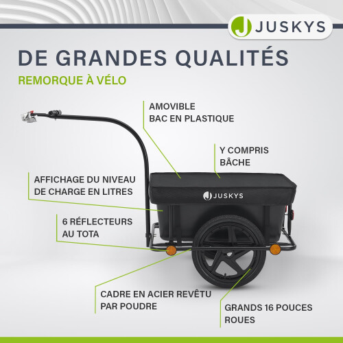 Remorque de bicyclette / remorque 90 litres 2