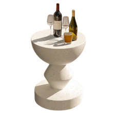 Industrial Round Concrete Indoor Outdoor Side Table Nordic