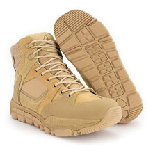 RYNO GEAR Trek Coolmax Tactical Side Zip Boots, Beige, 6.5 UK