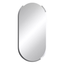 Frameless Wall Large Oval Vanity Mirror For Bedroom, Bathroom, Living Room